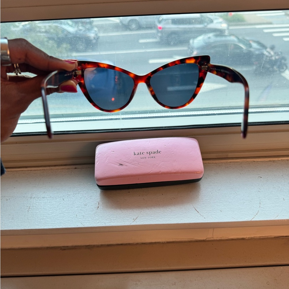 Kate Spade Tortoise Cat-Eye Sunglasses - Picture 3 of 9
